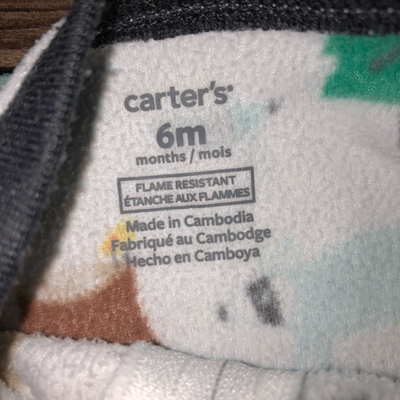Carter’s Woodland Critters Fleece footie Pajamas - Picture 3 of 3